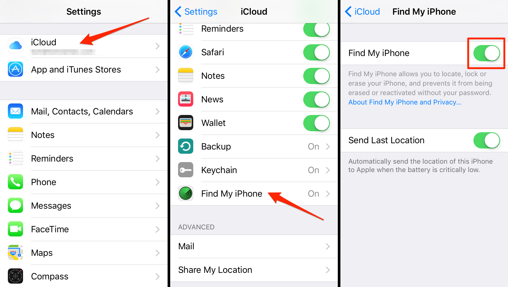 How to Turn On Find My iPhone