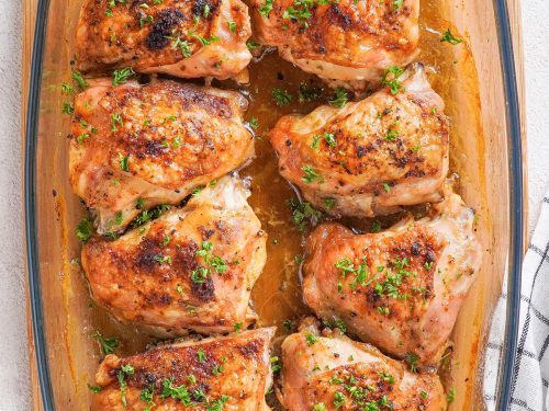 Juicy Oven-Baked Chicken Thighs